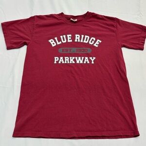 Comfort Colors Maroon Blue Ridge Parkway T-Shirt